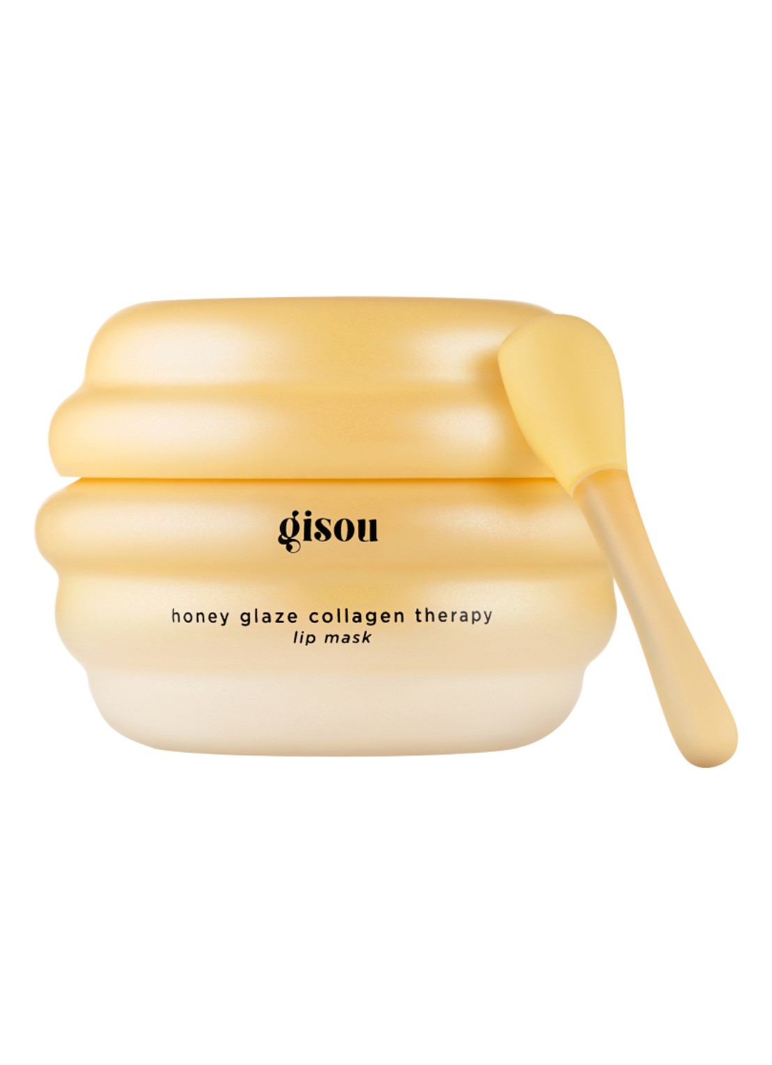 Gisou Honey Glaze Collagen Therapy Lip Mask - lipmasker - voorkant 4 bee-llini peach
