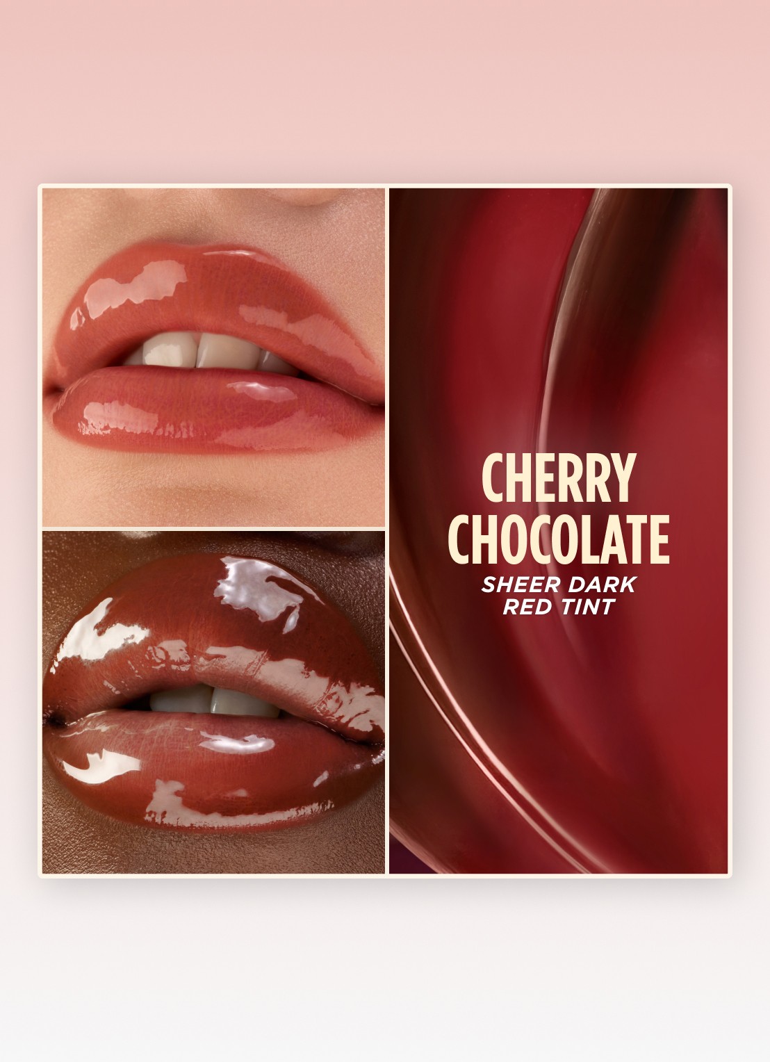 Gisou Honey Glaze Collagen Therapy Lip Mask - lipmasker - achterkant 5 cherry chocolate