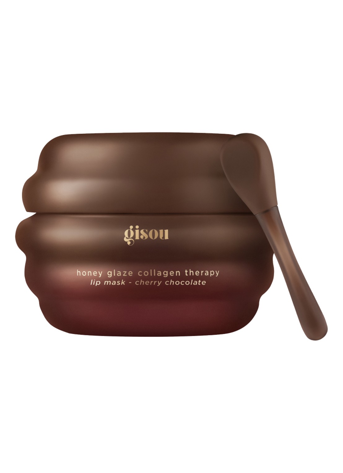 Gisou Honey Glaze Collagen Therapy Lip Mask - lipmasker - voorkant 6 cherry chocolate