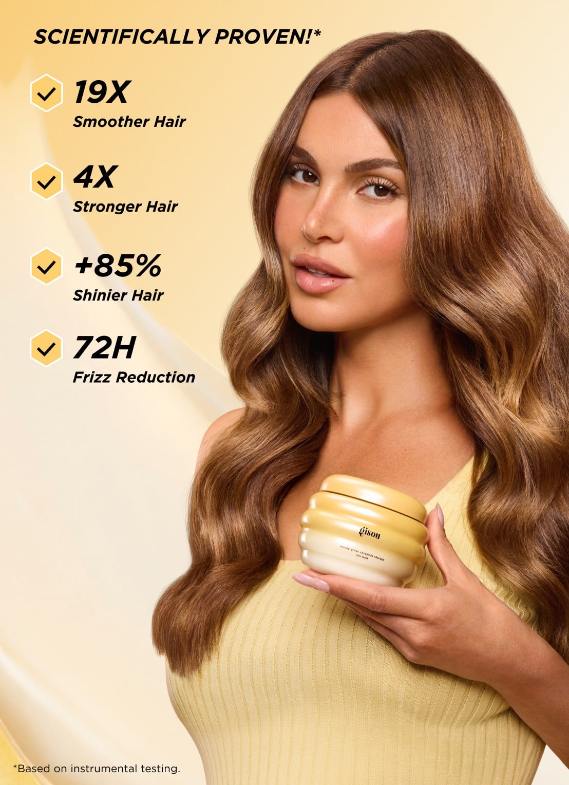 Gisou Honey Gloss Ceramide Therapy Hair Mask - Haarmasker - detail 5 undefined