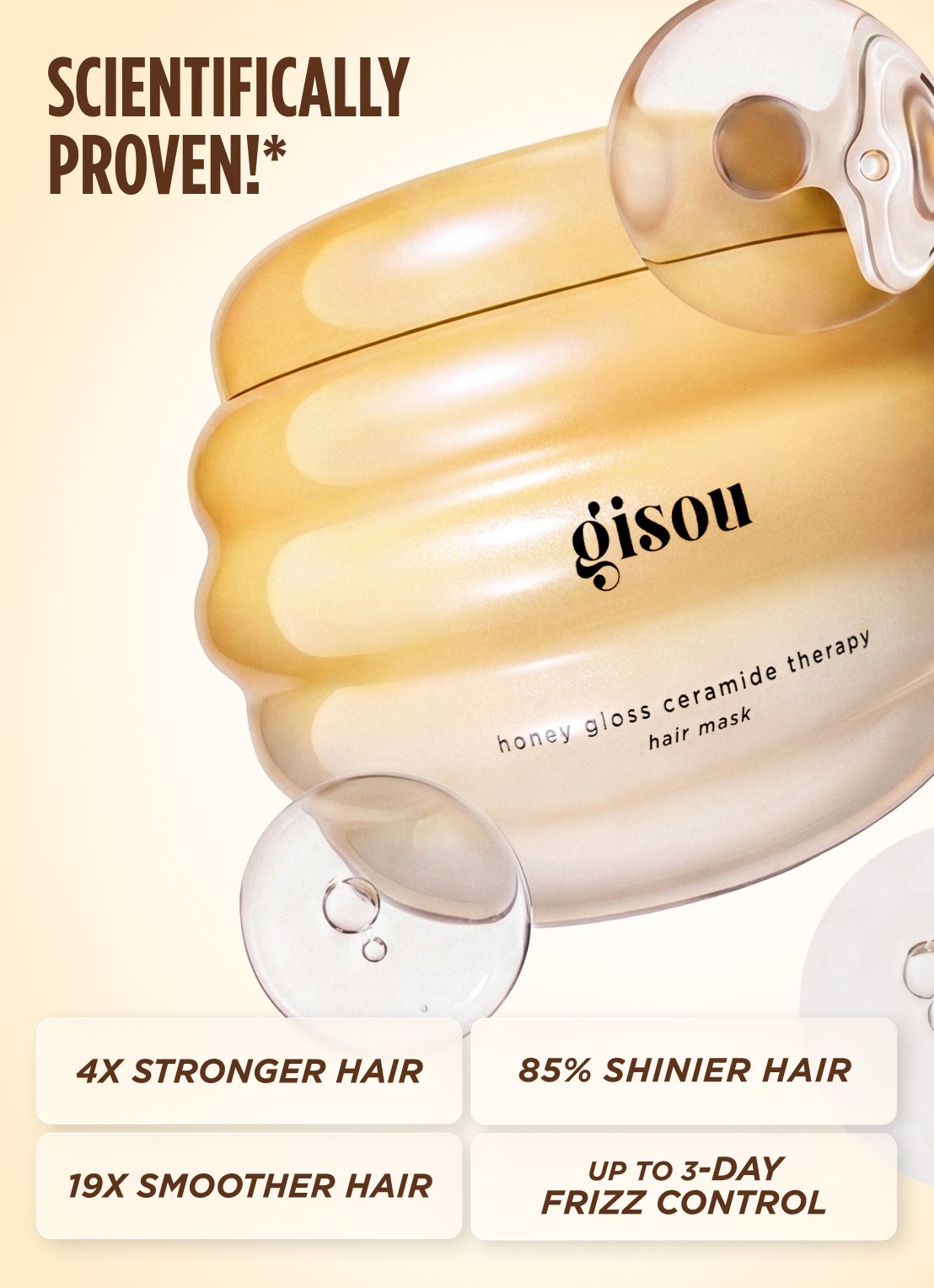 Gisou Honey Gloss Ceramide Therapy Hair Mask - Haarmasker - achterkant undefined