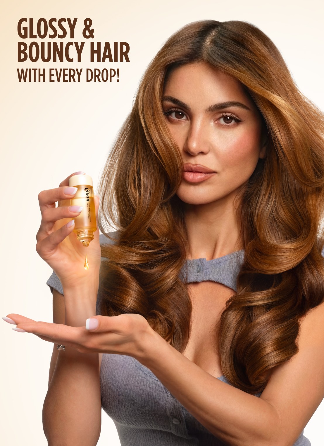 Gisou Honey Gloss Collagen Drops Hair Oil - Haarolie - achterkant undefined