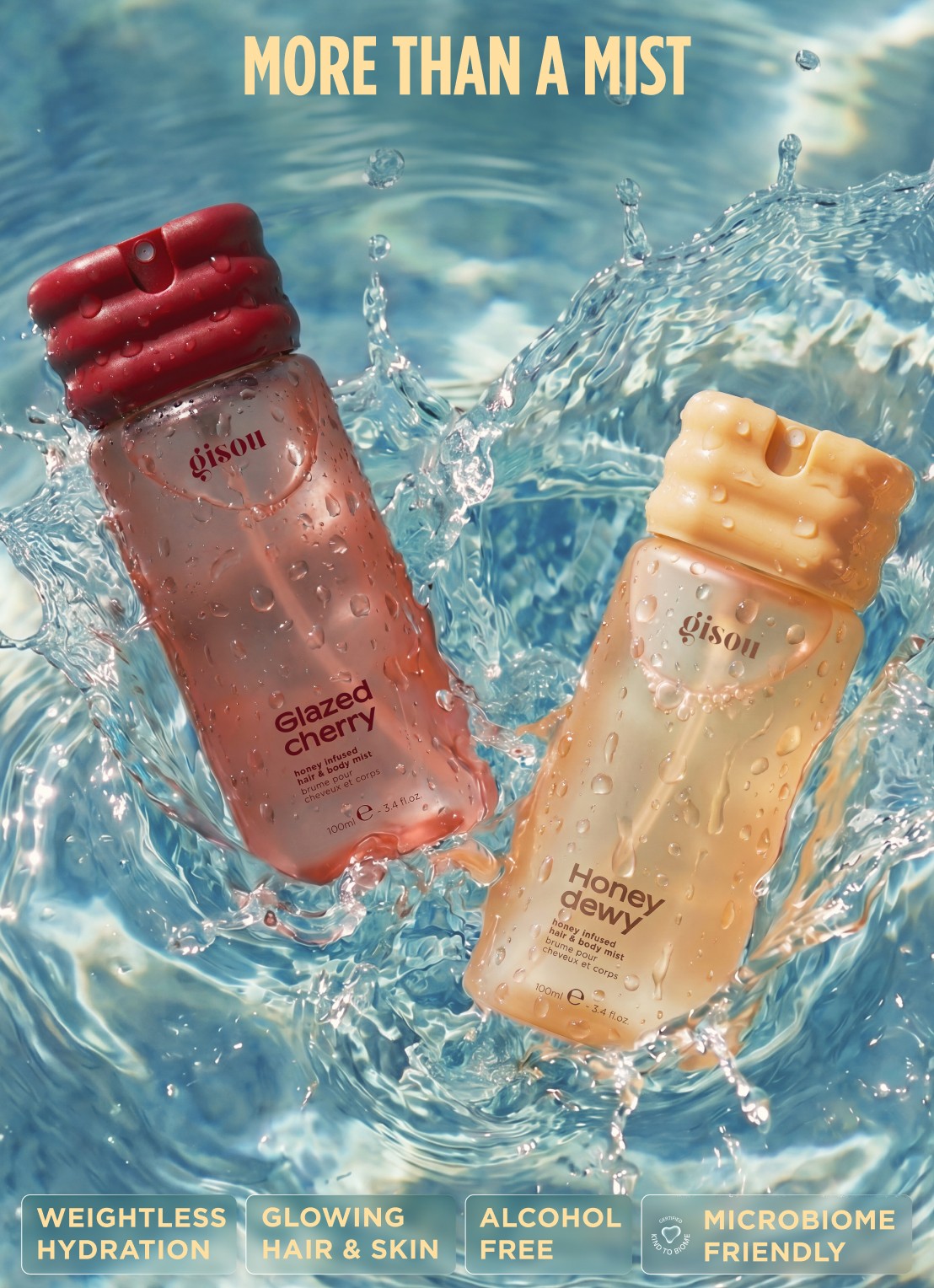 Gisou Honey Infused Hair and Body Mist  - Haar- en bodymist - detail 2 honey dewy