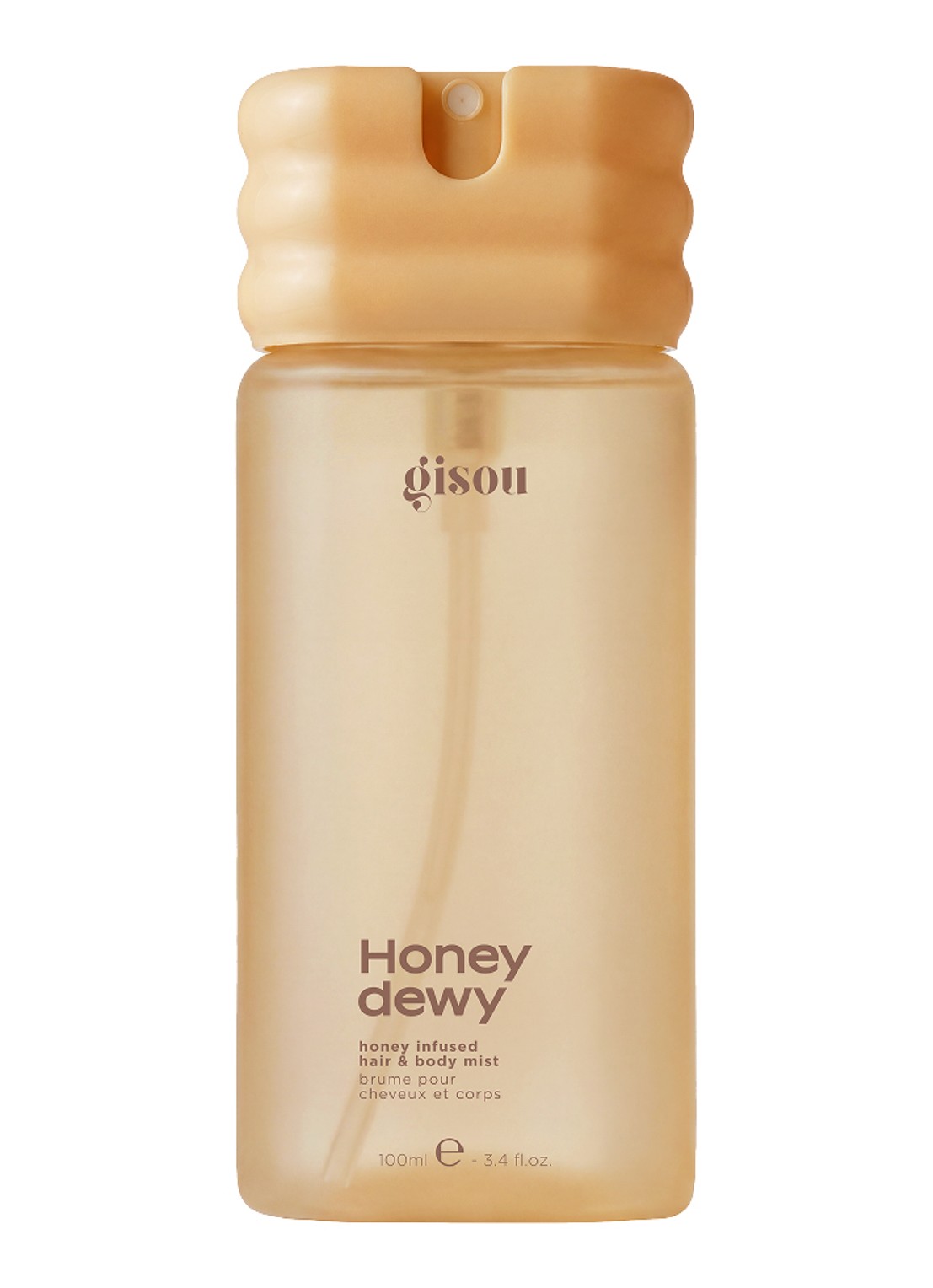 Gisou Honey Infused Hair and Body Mist  - haar- en bodymist - voorkant mist honeydew