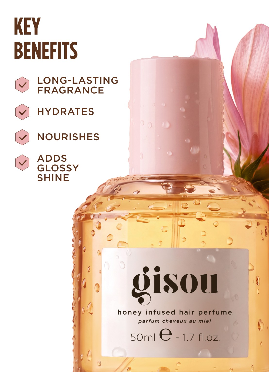 Gisou Honey Infused Hair Perfume - Haarparfum - detail 3 wildflower honey