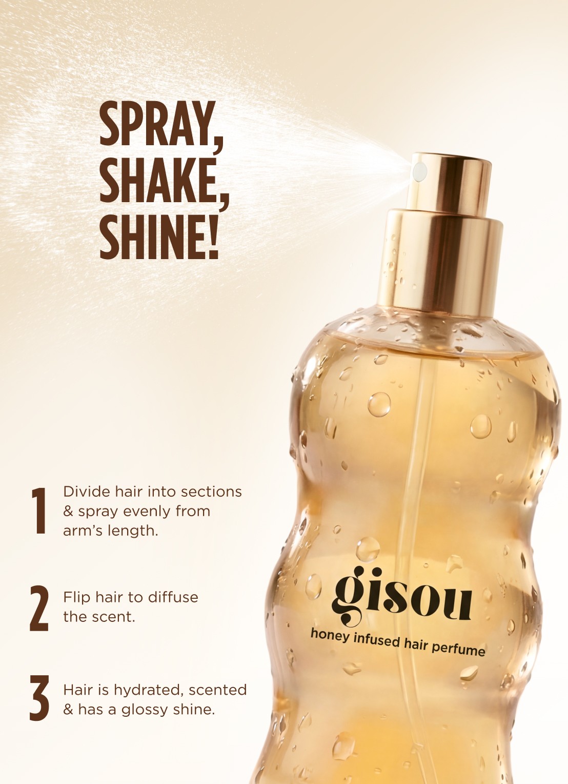 Gisou Honey Infused Hair Perfume - Mini haarparfum  - detail 2 coco-cacao