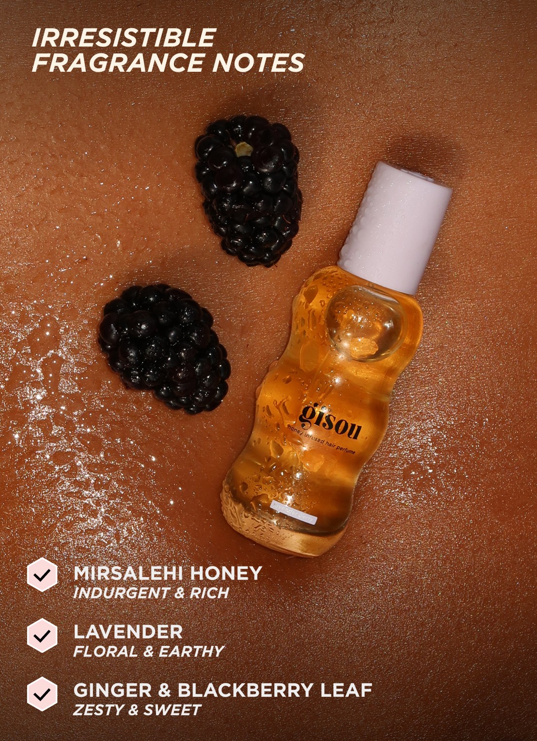 Gisou Honey Infused Hair Perfume - Mini haarparfum  - detail 4 lavender berry