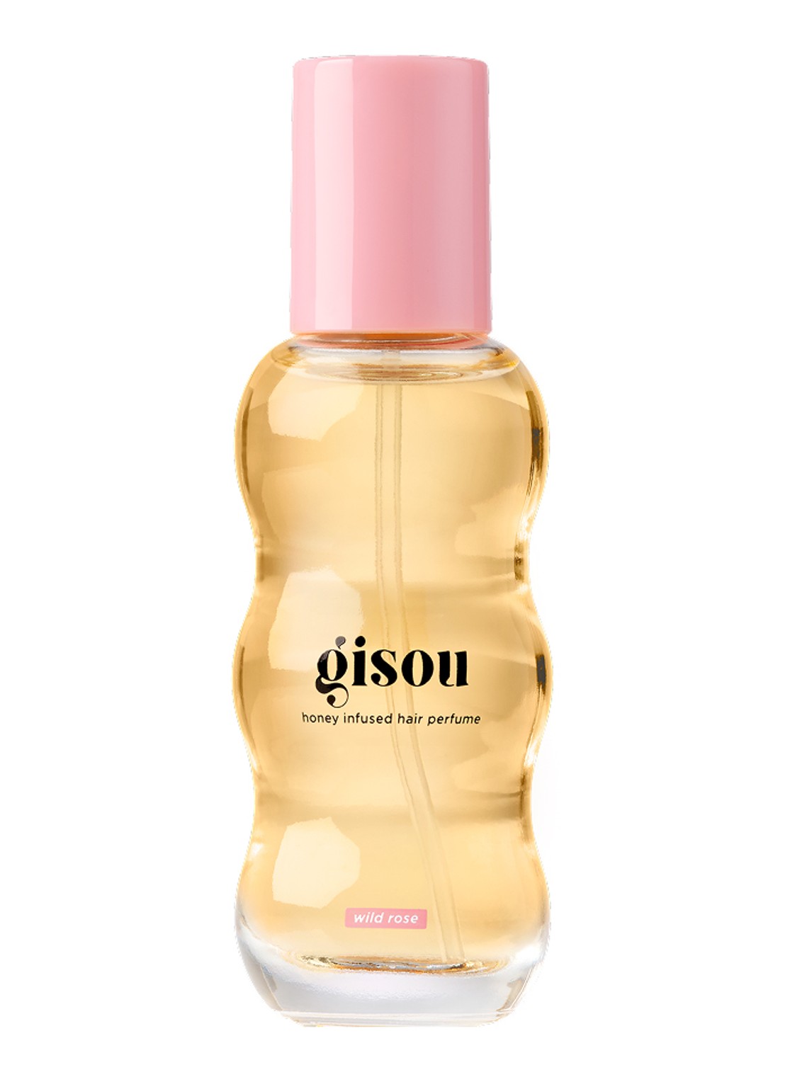 Gisou Honey Infused Hair Perfume - mini haarparfum  - voorkant 6 wild rose