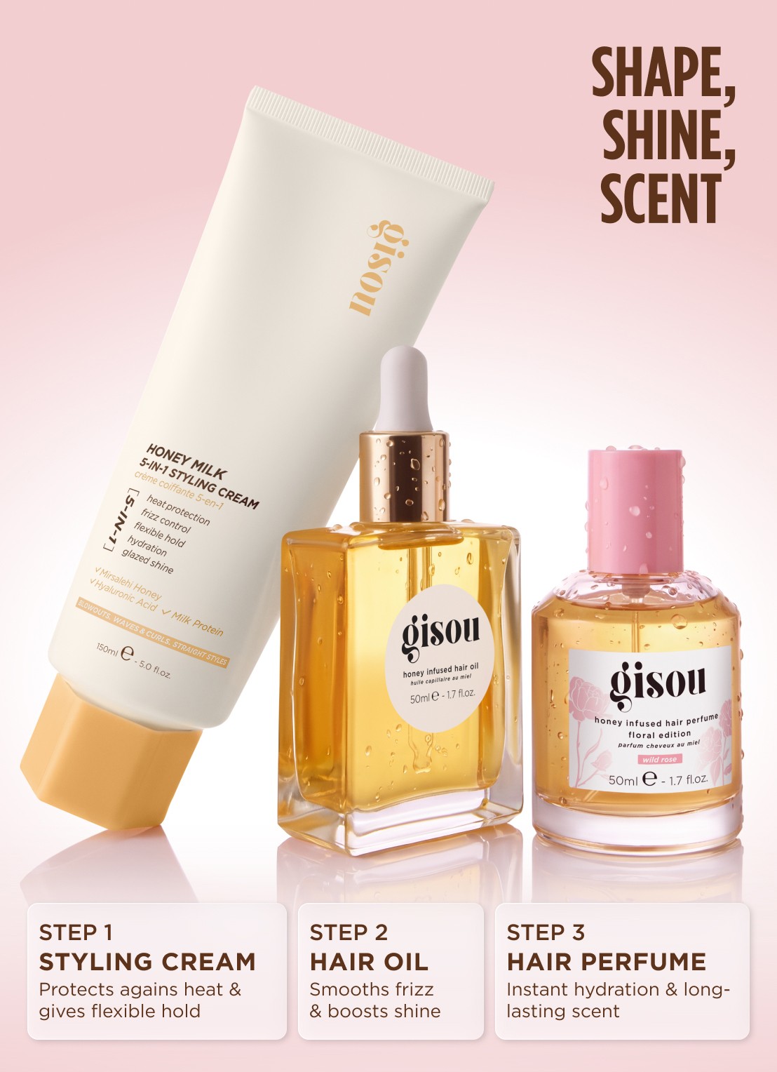 Gisou Honey Infused Hair Perfume - Wild Rose - detail 7 undefined