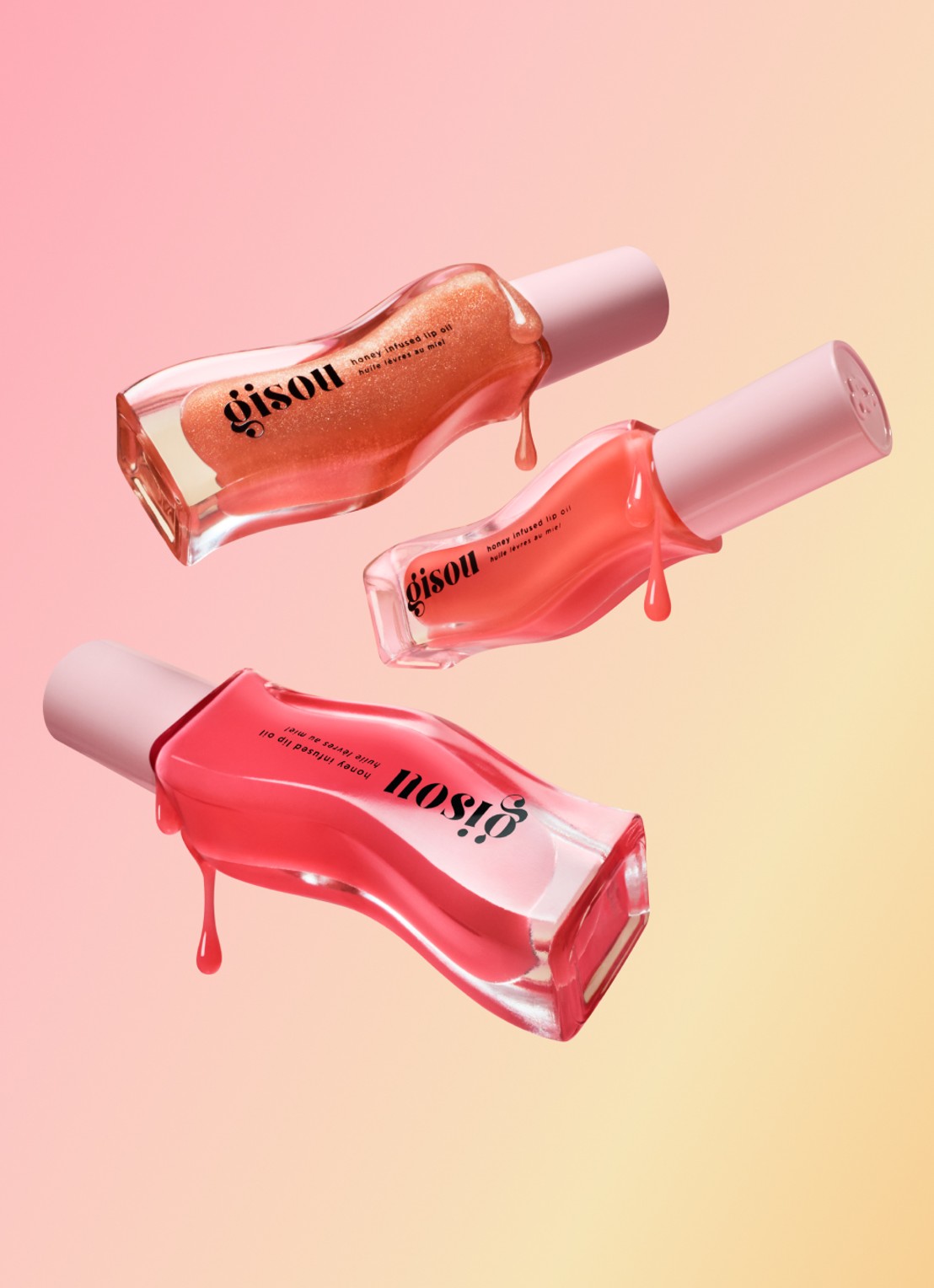 Gisou Honey Infused Lip Oil - lipolie - detail 7 raspberry swirl