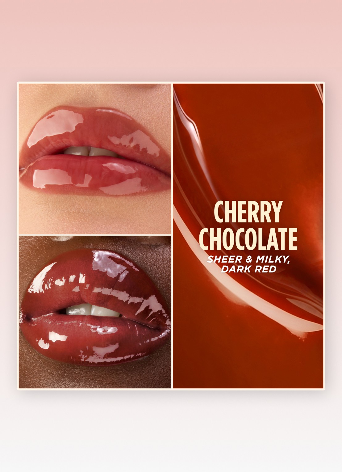 Gisou Honey Infused Lip Oil - lipolie - achterkant cherry chocolate