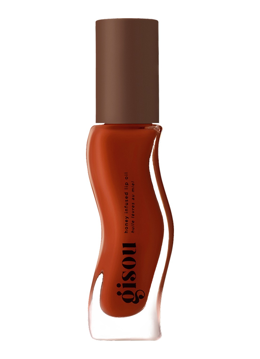Gisou Honey Infused Lip Oil - lipolie - voorkant 2 cherry chocolate