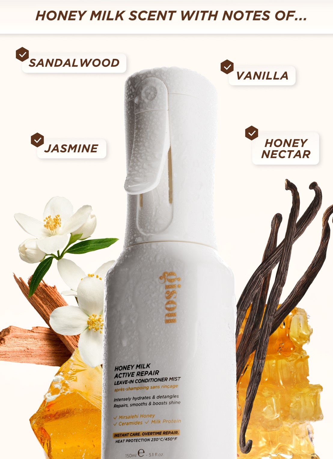 Gisou Honey Milk Active Repair Mist - Leave-in conditioner - detail 3 undefined