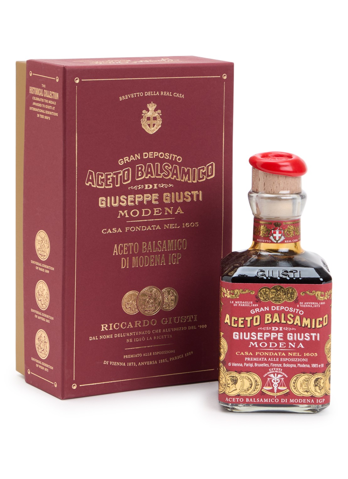Giusti Balsamico di Modena 3 Medaglie balsamicoazijn 250 ml - voorkant undefined
