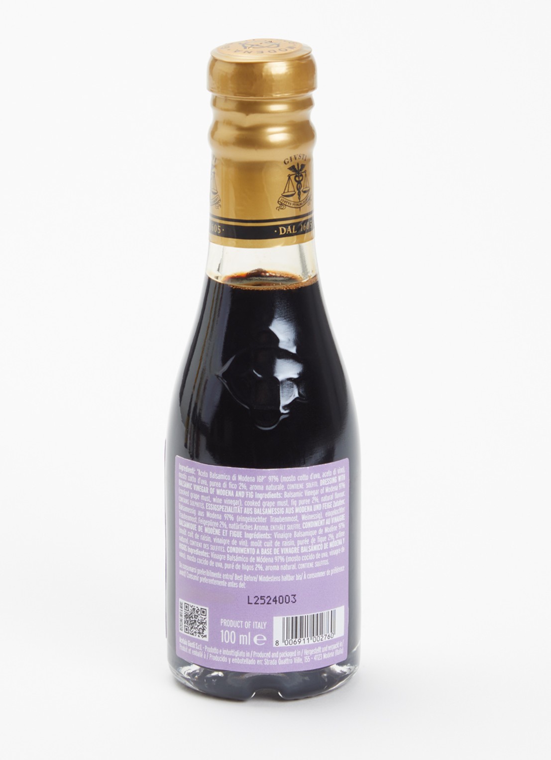 Giusti Balsamico Fichi balsamicoazijn met vijgen 100 ml - voorkant 3 undefined