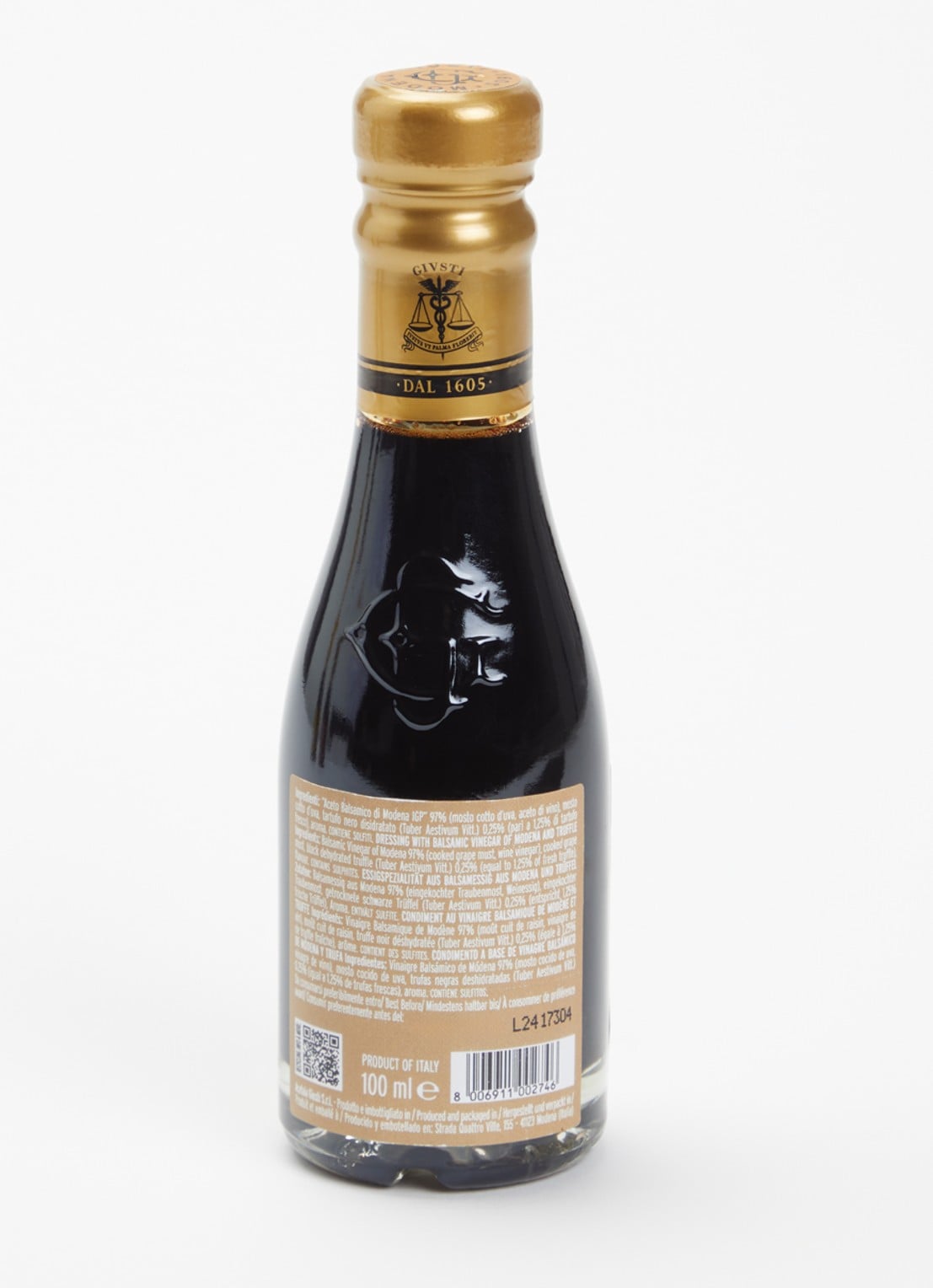 Giusti Balsamico Tartufo balsamicoazijn met truffel 100 ml - voorkant 3 undefined