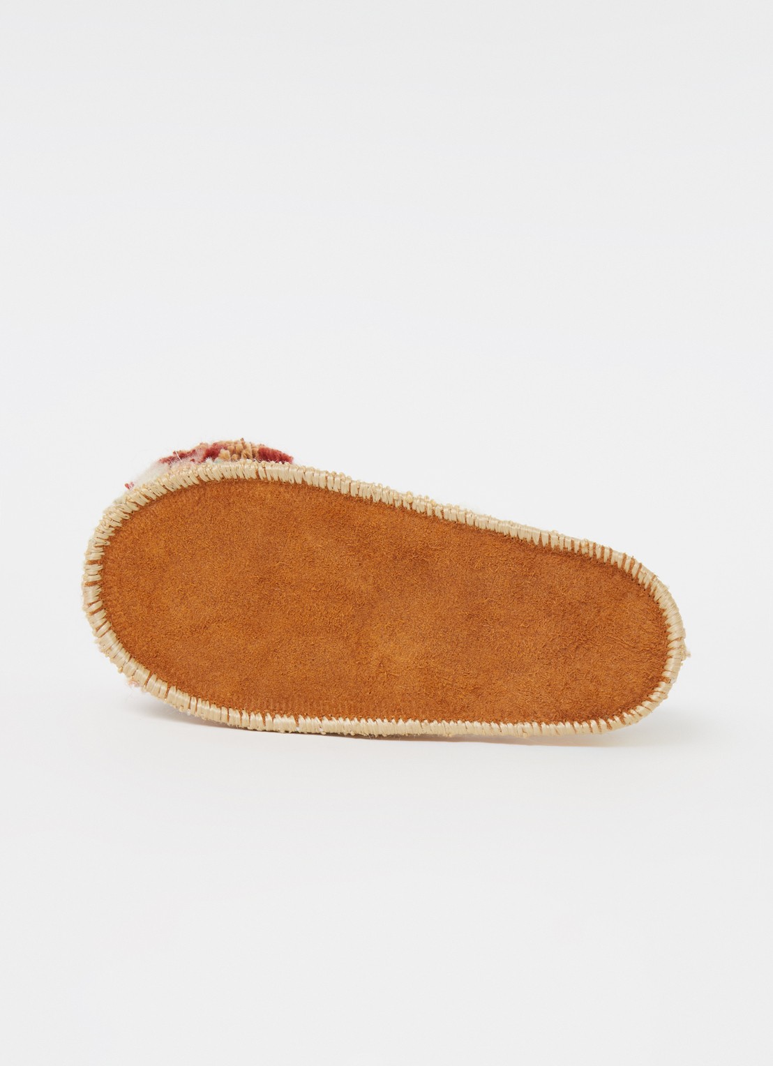GIVE A PON Méli pantoffel van schapenwol - detail 2 creme