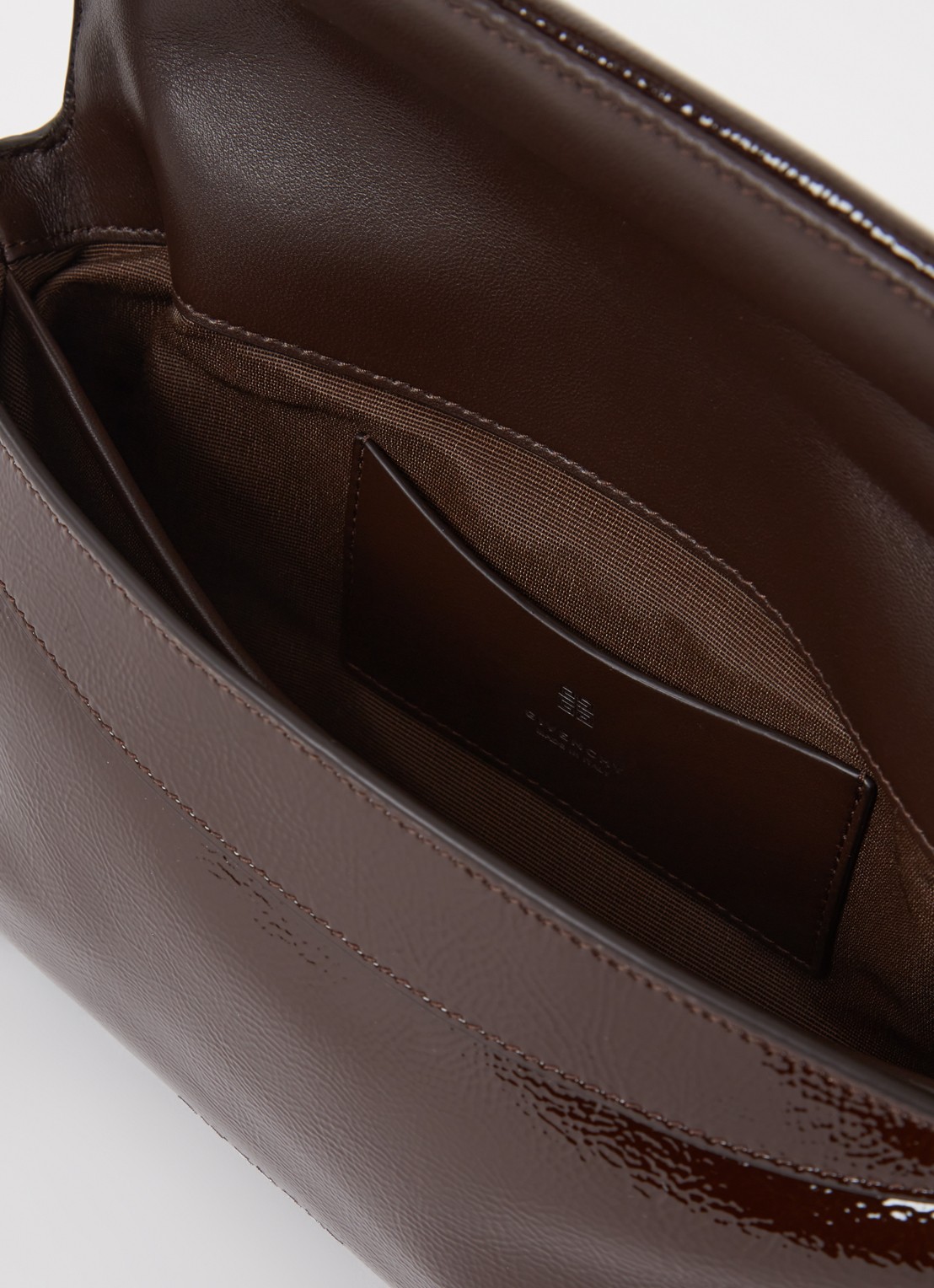 Givenchy 4G schoudertas van kalfsleer - detail kastanjebruin