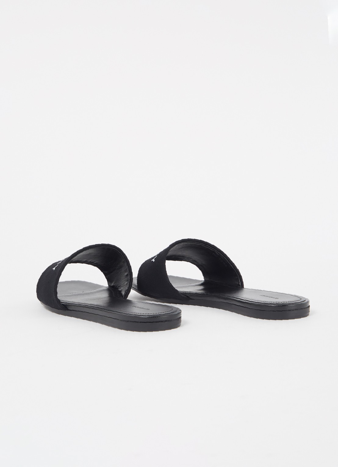 Givenchy 4G slipper van canvas met logo - detail 2 zwart