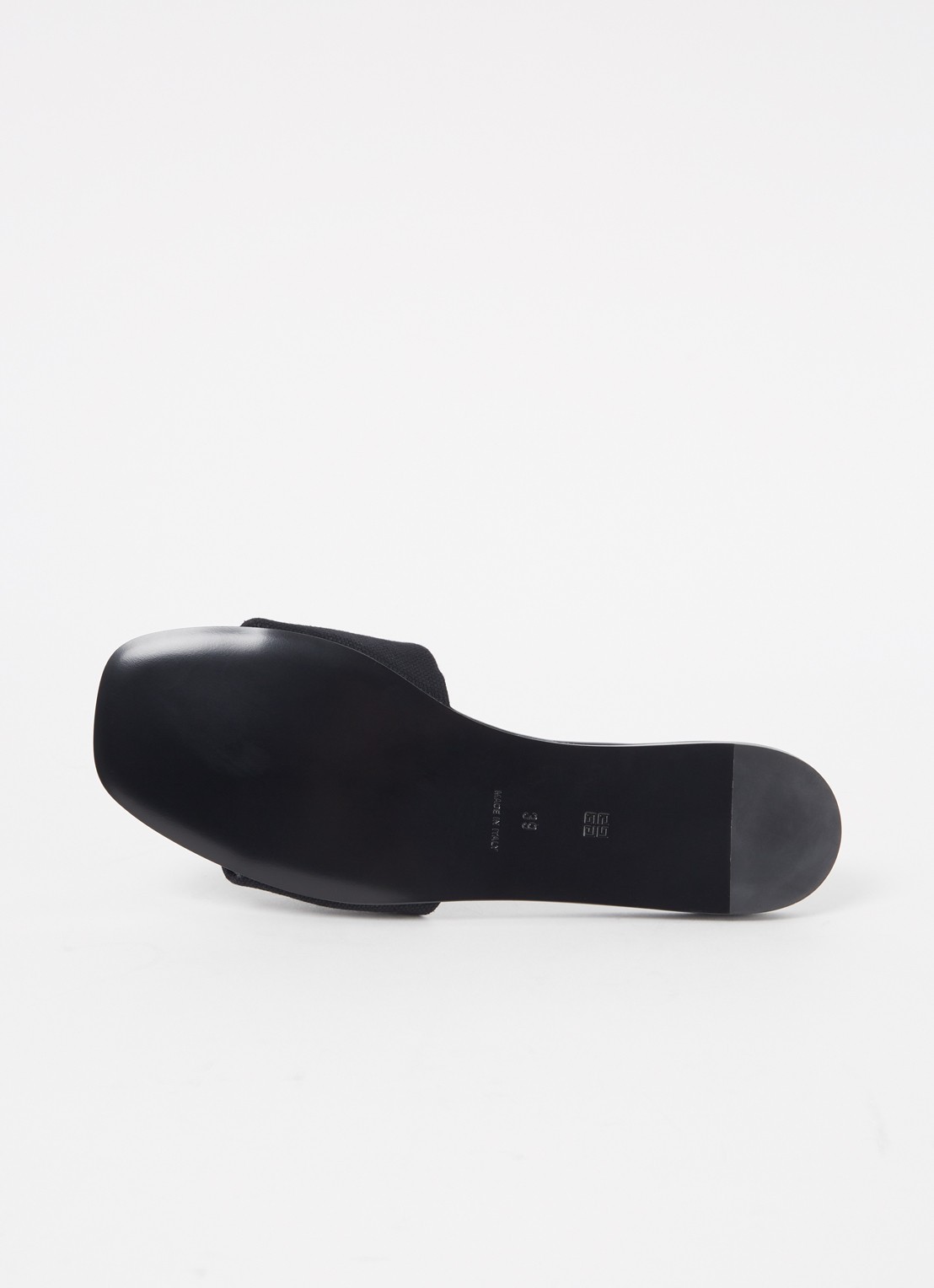 Givenchy 4G slipper van canvas met logo - detail 4 zwart