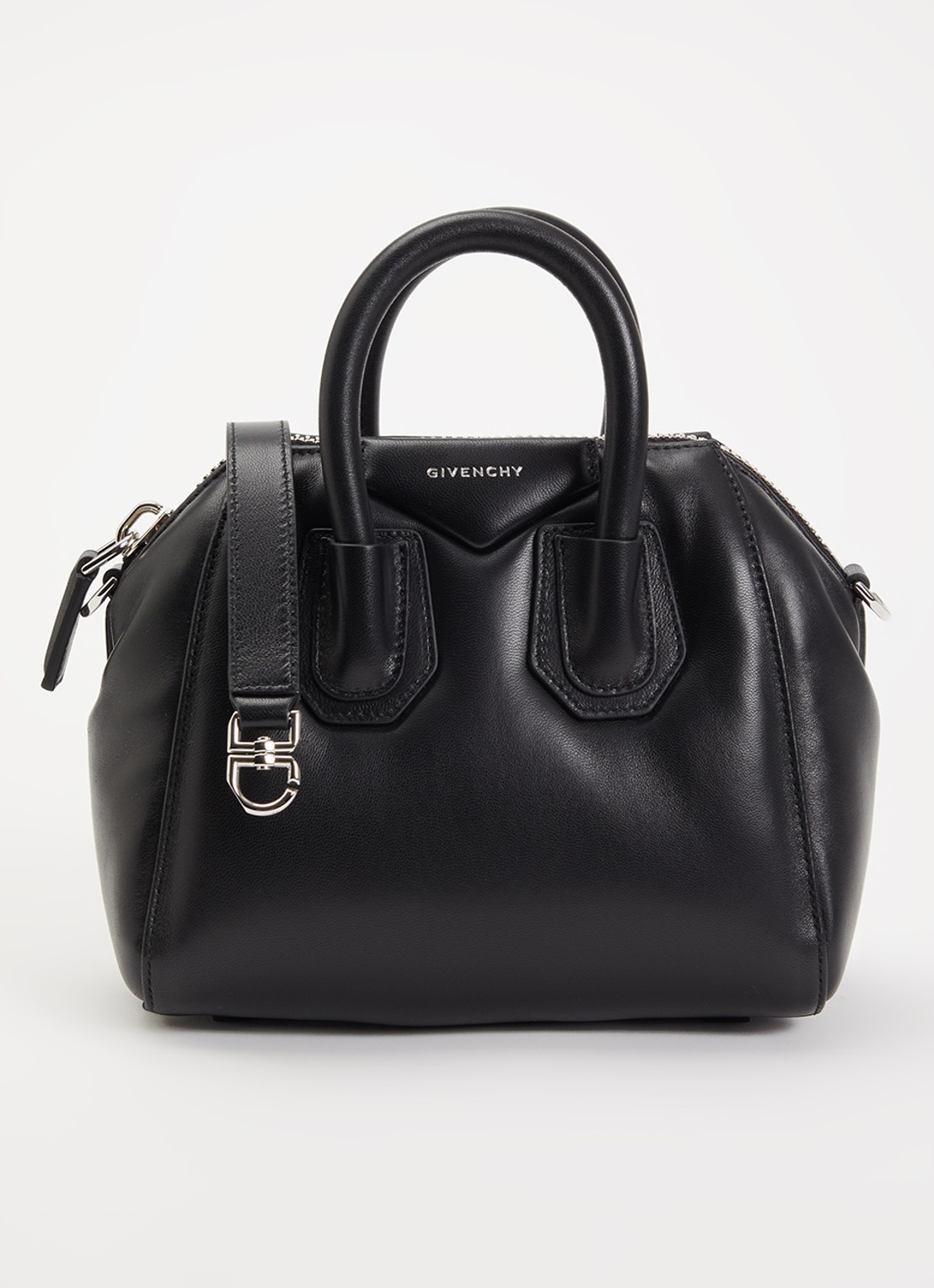 Givenchy Antigona Bomber handtas van kalfsleer - voorkant zwart