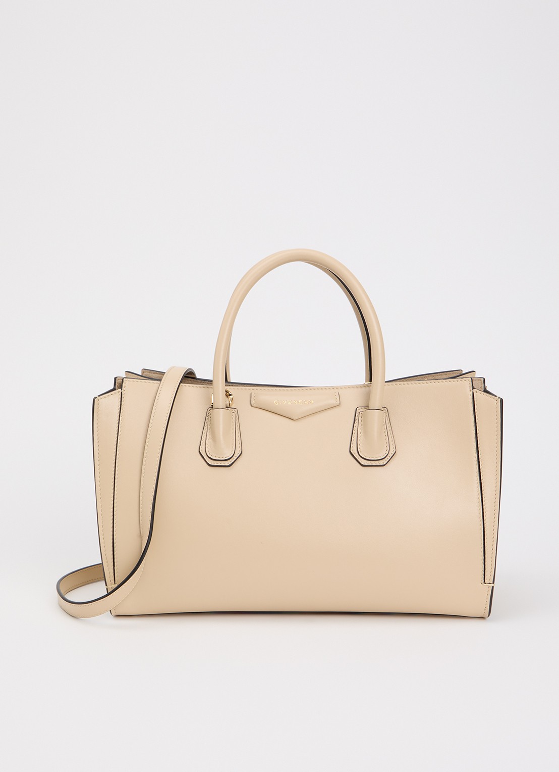 Givenchy Antigona Catchall Small handtas van kalfsleer - voorkant 6 creme