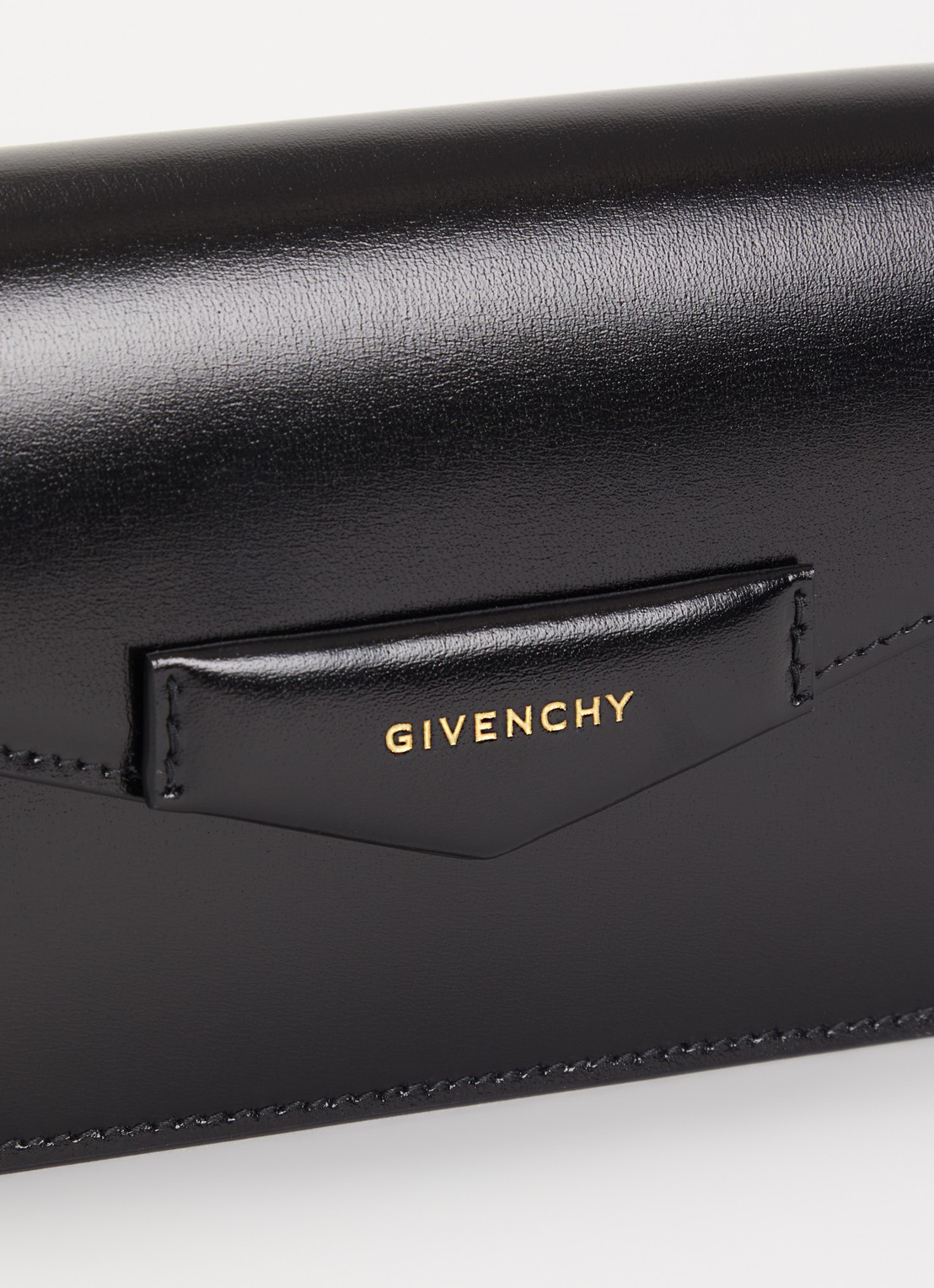 Givenchy Antigona clutch van kalfsleer met afneembare schouderriem - detail 3 zwart