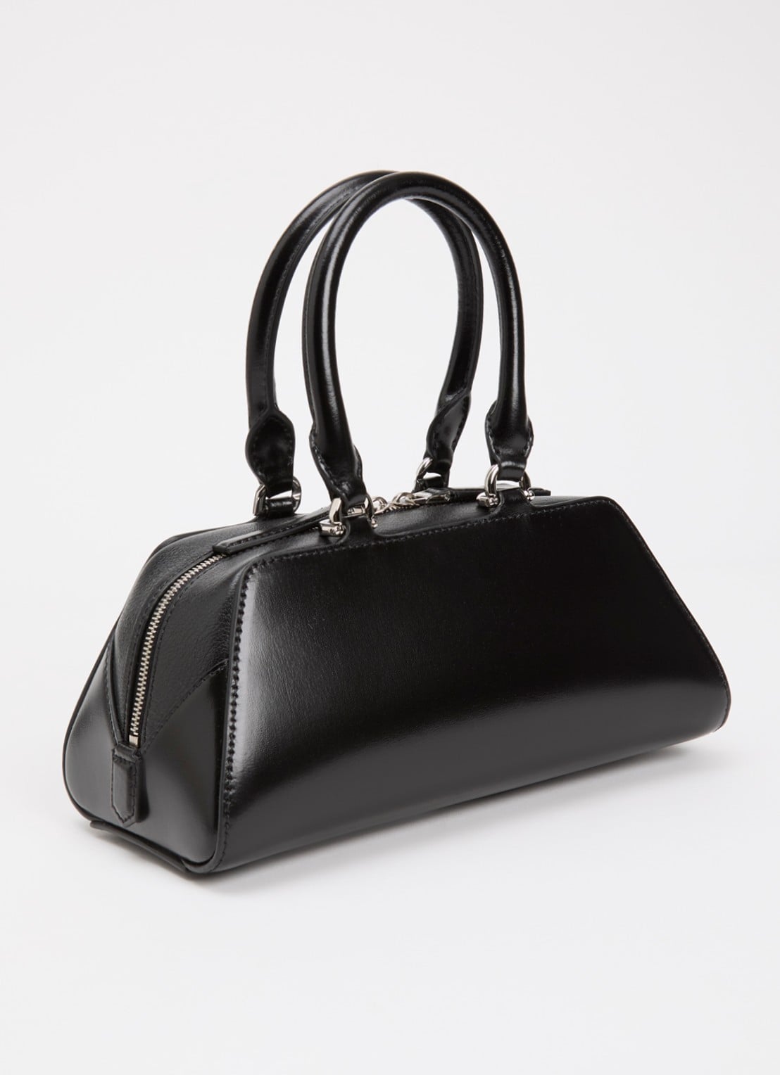 Givenchy Antigona East West Mini handtas van kalfsleer met afneembare schouderriem  - achterkant zwart