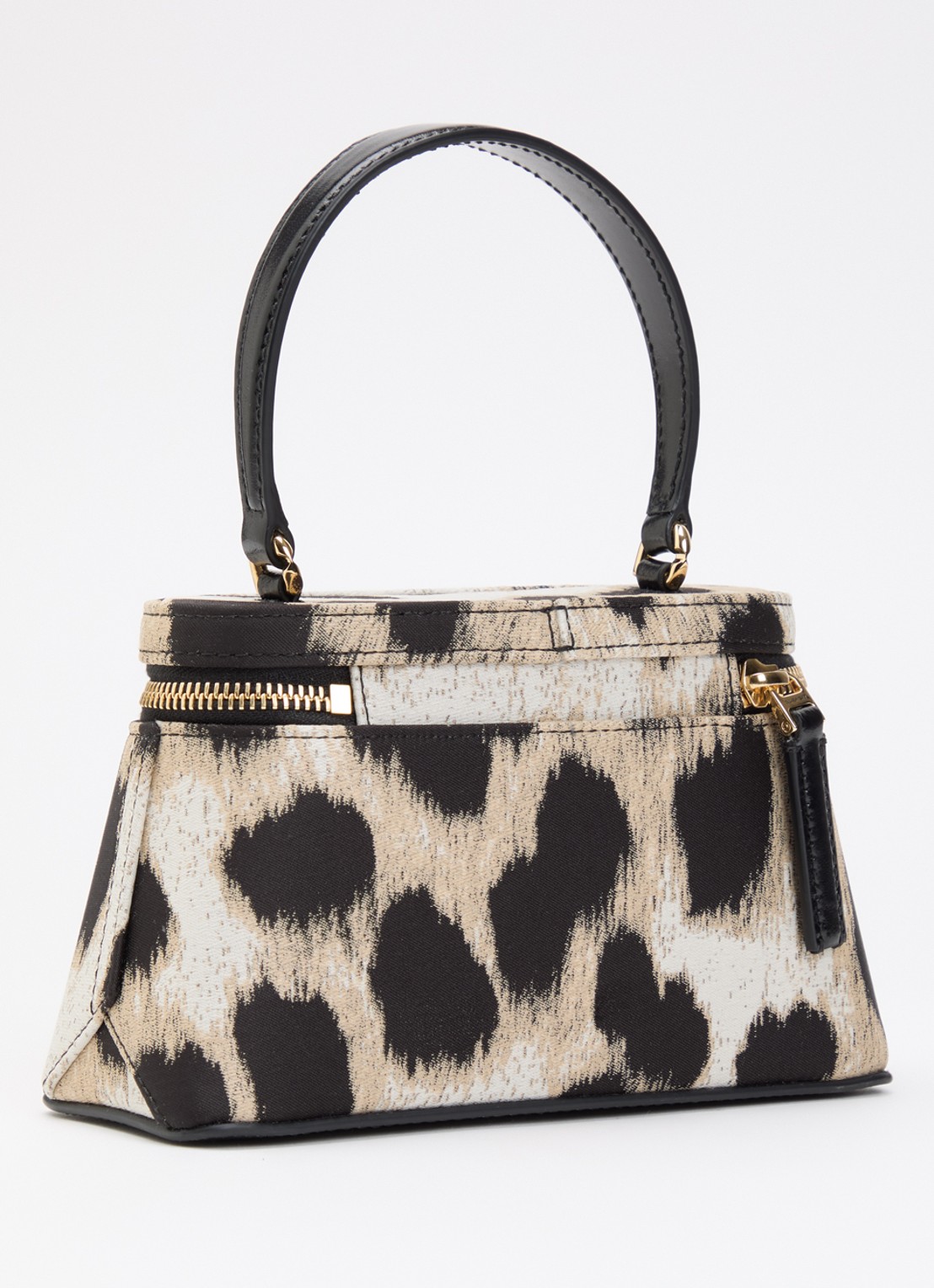Givenchy Antigona handtas met panterprint en afneembare schouderriem - achterkant 2 beige