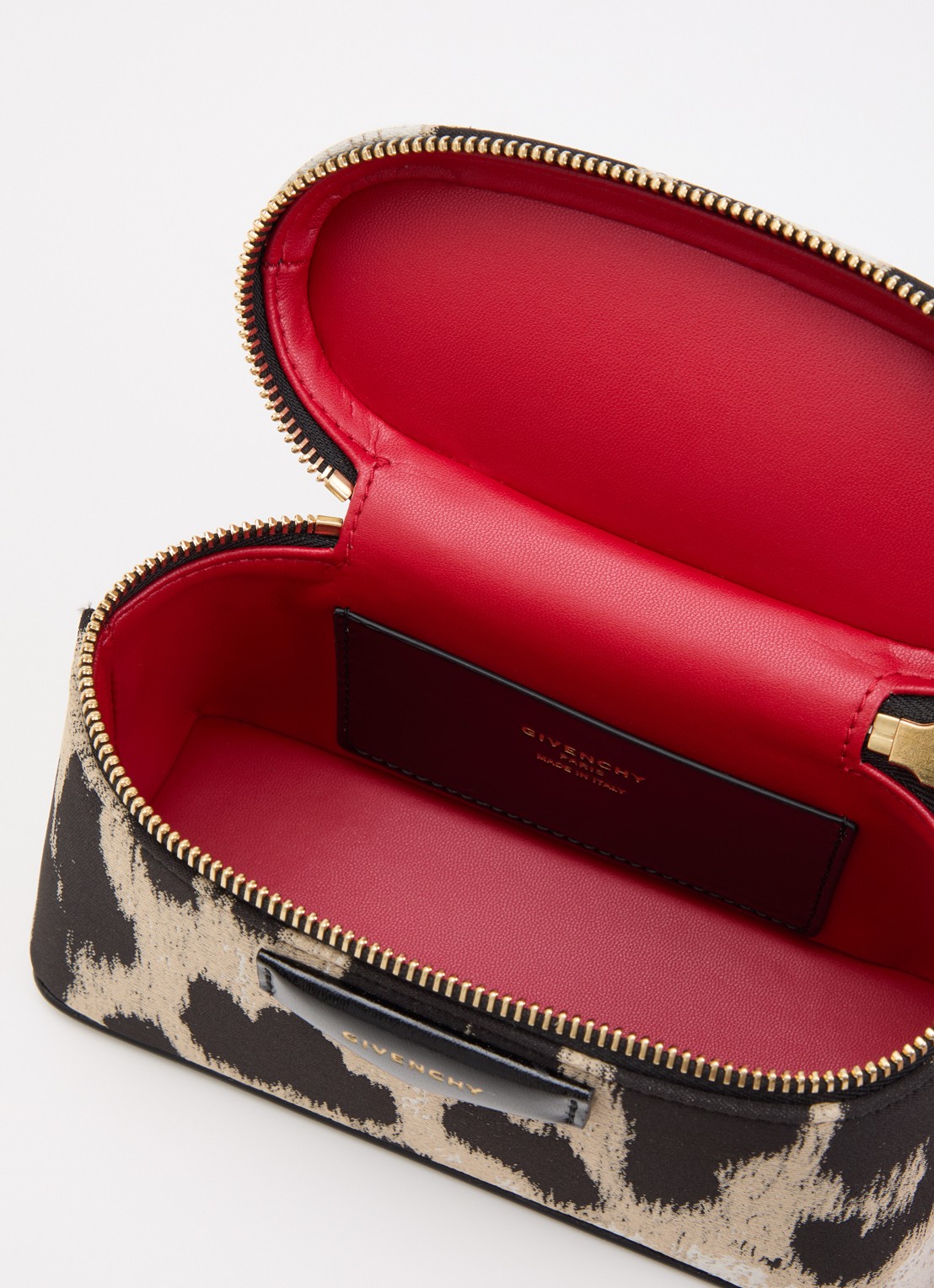 Givenchy Antigona handtas met panterprint en afneembare schouderriem - detail 3 beige