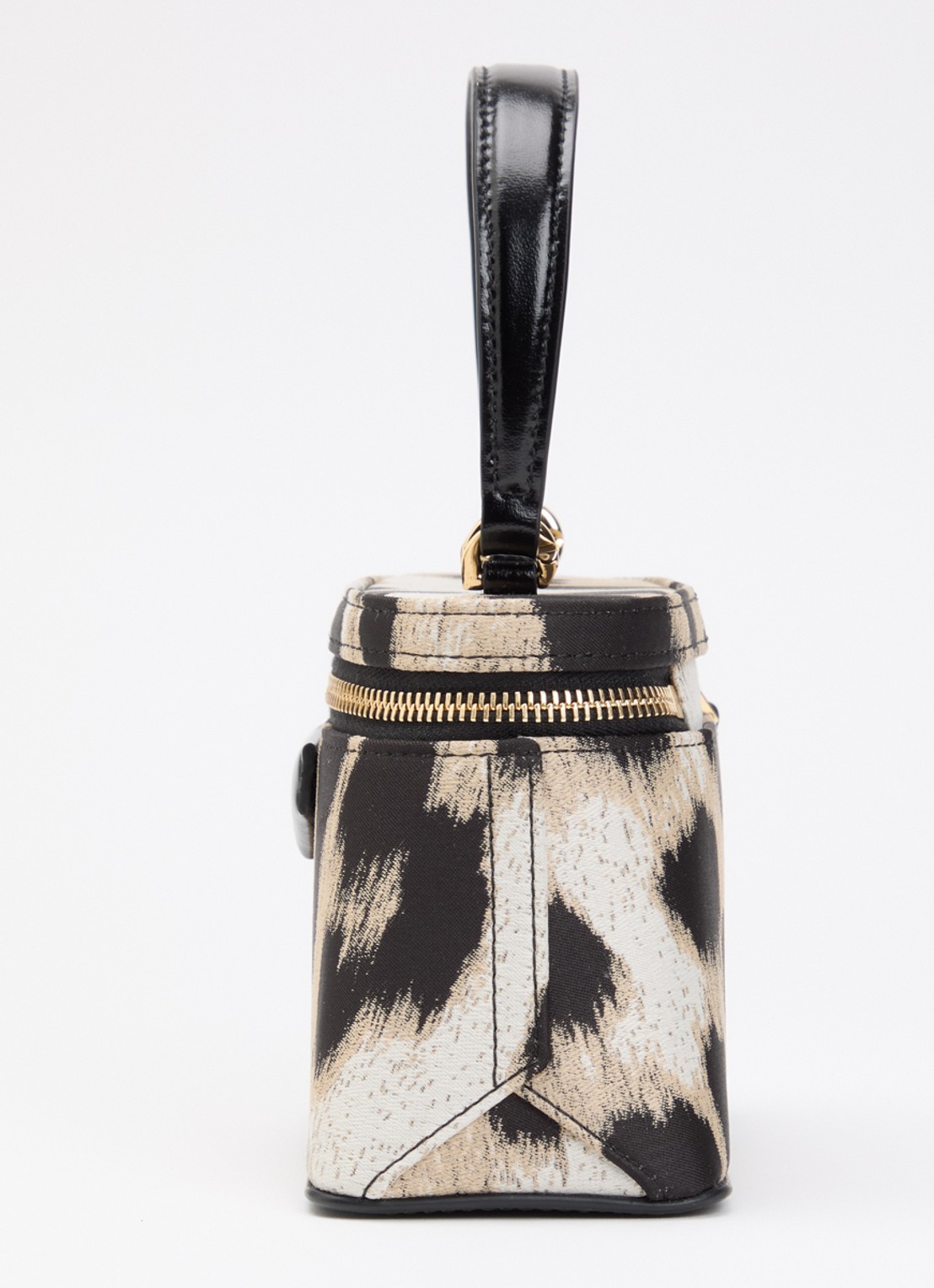 Givenchy Antigona handtas met panterprint en afneembare schouderriem - detail 4 beige