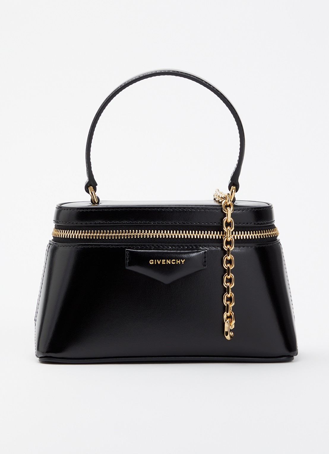 Givenchy Antigona handtas van kalfsleer met afneembare schouderriem  - voorkant zwart