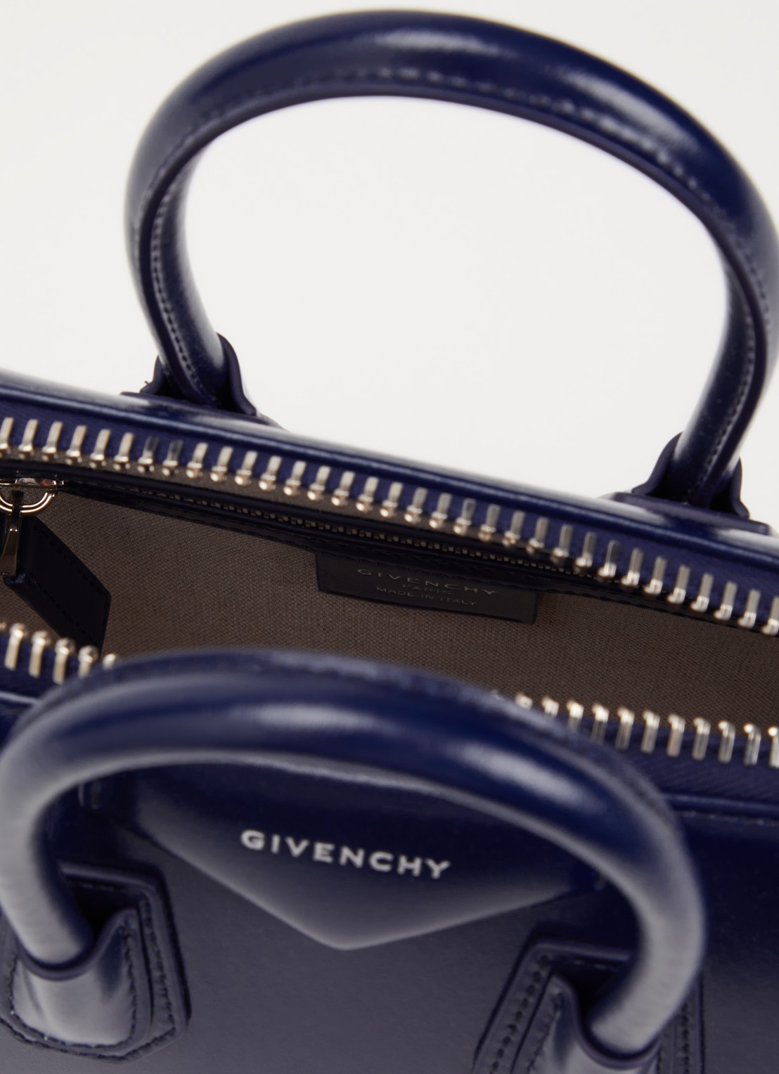 Givenchy Antigona Mini handtas van kalfsleer met afneembare schouderriem - detail 3 blauw