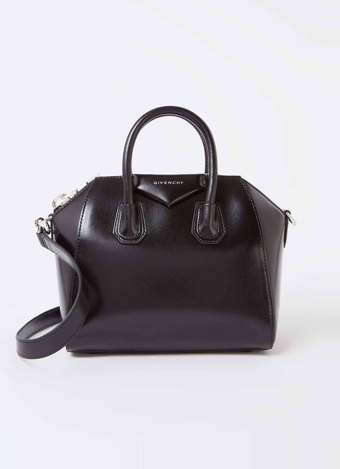 Givenchy Antigona Mini handtas van kalfsleer - voorkant zwart