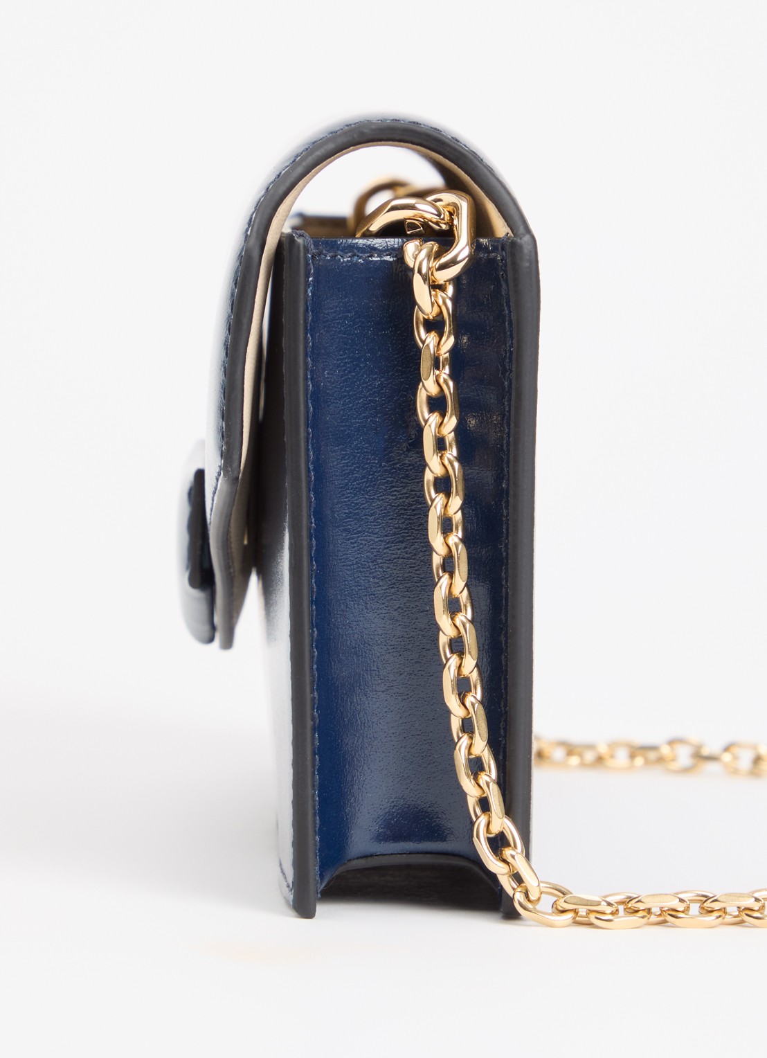 Givenchy Antigona On Chain crossbodytas van kalfsleer - detail 4 donkerblauw