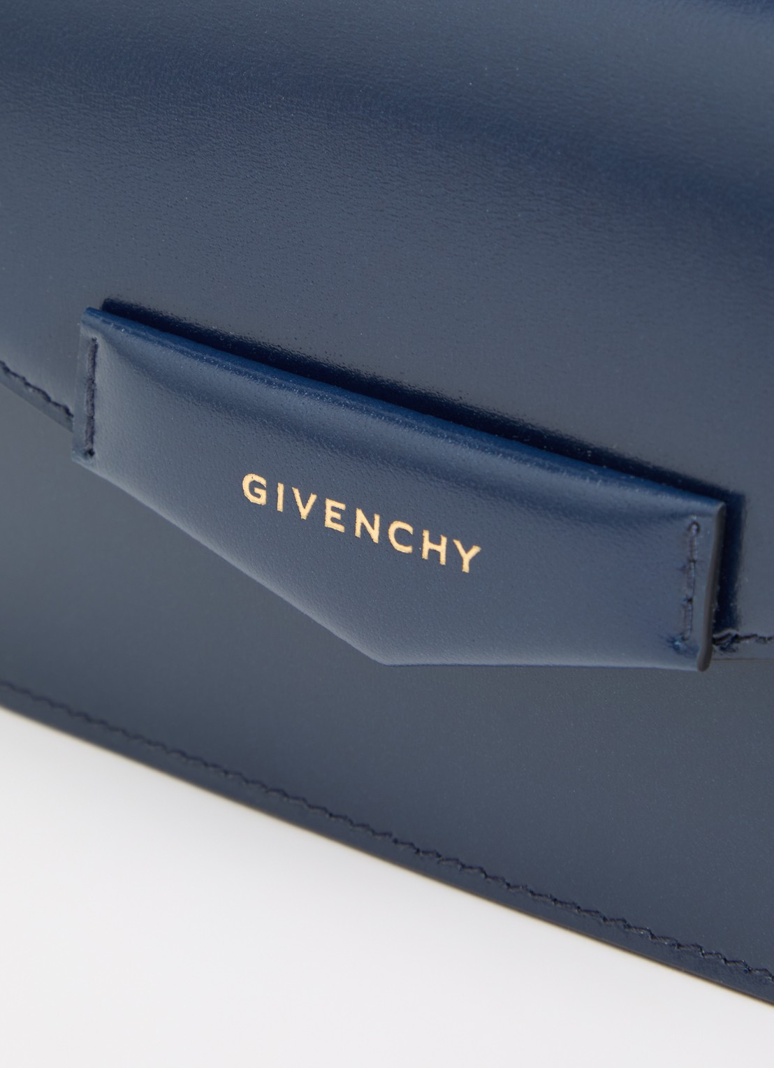 Givenchy Antigona On Chain crossbodytas van kalfsleer - detail 5 donkerblauw