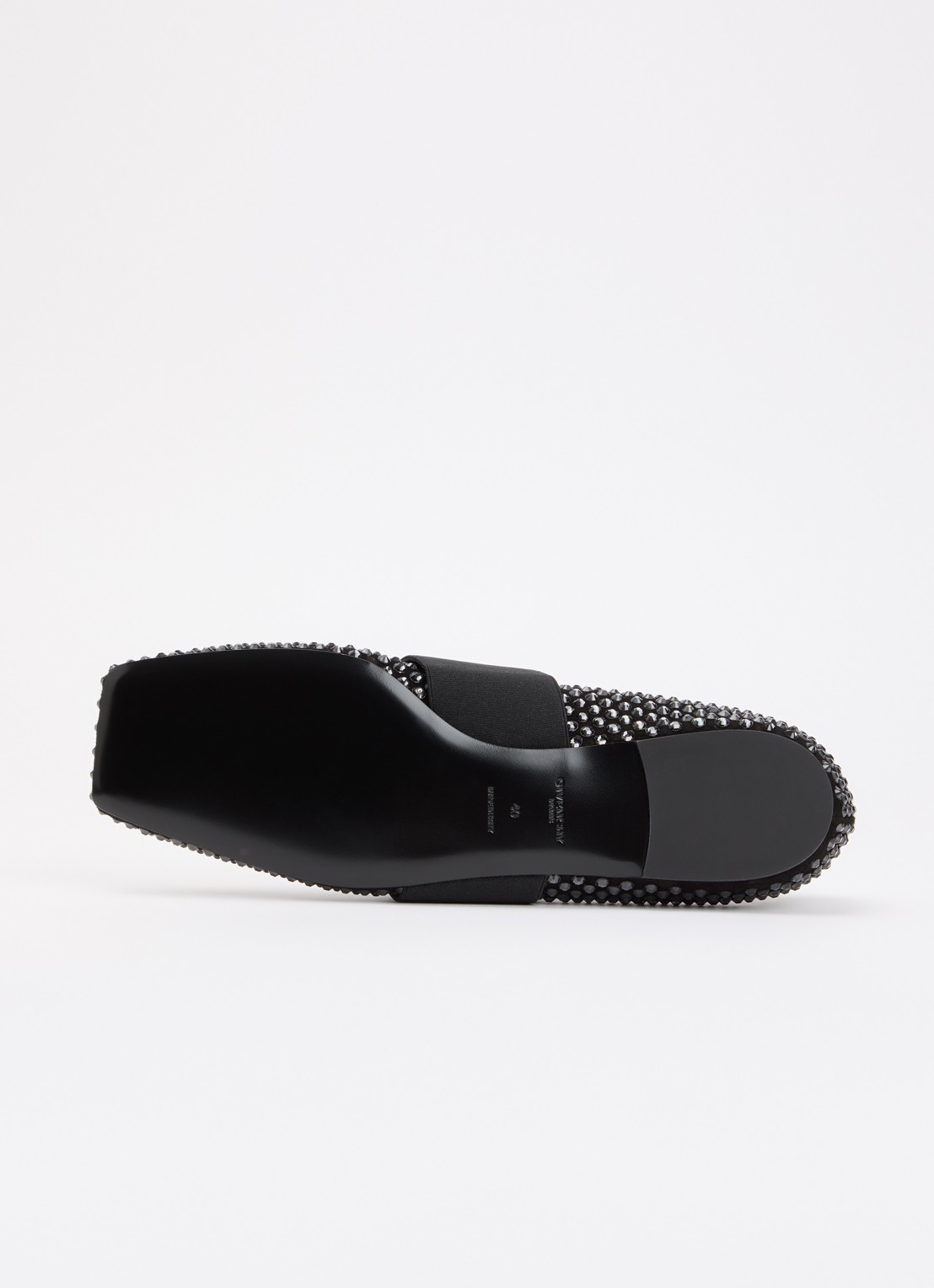 Givenchy Ballerina met strass en logo - detail 4 zwart