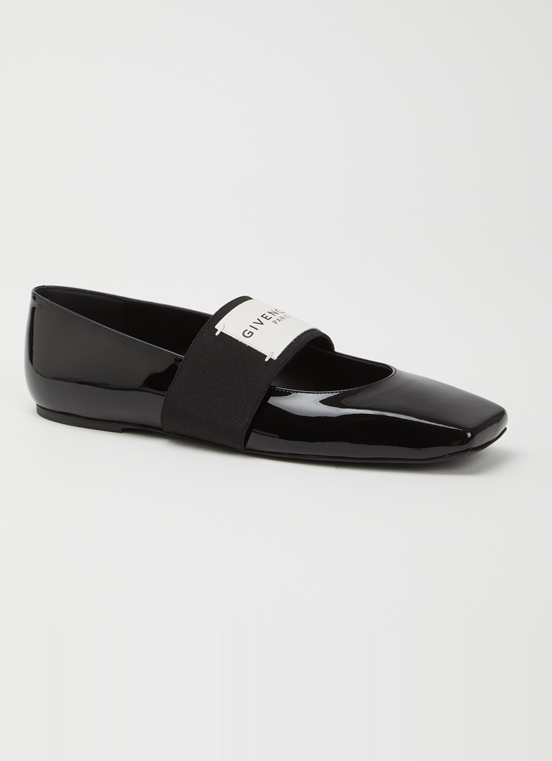 Givenchy Ballerina van kalfsleer met lakfinish - voorkant 6 zwart