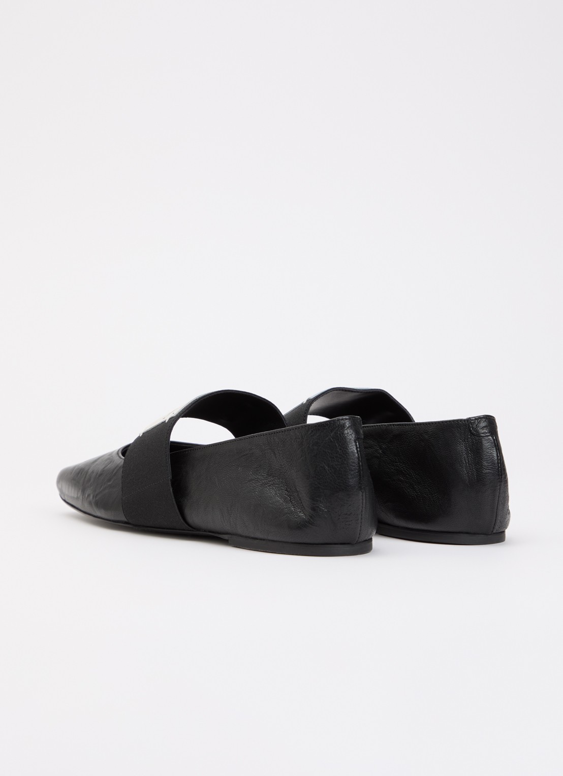 Givenchy Ballerina van lamsleer met logo - achterkant zwart