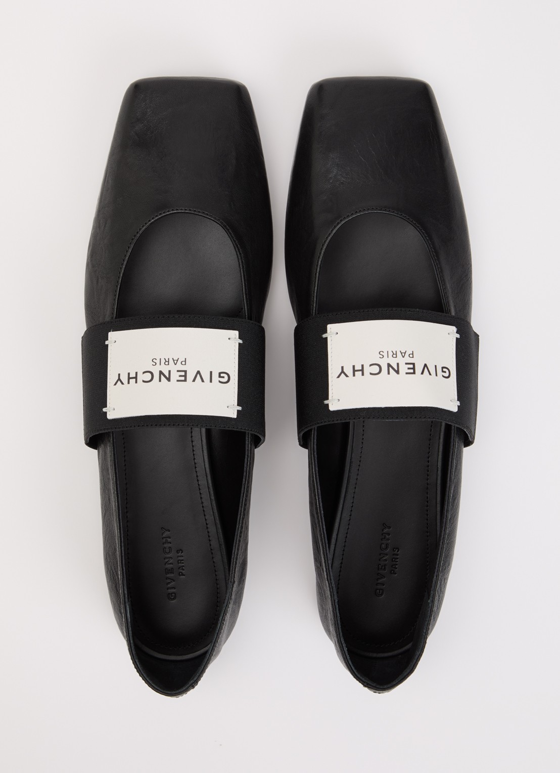 Givenchy Ballerina van lamsleer met logo - detail 5 zwart