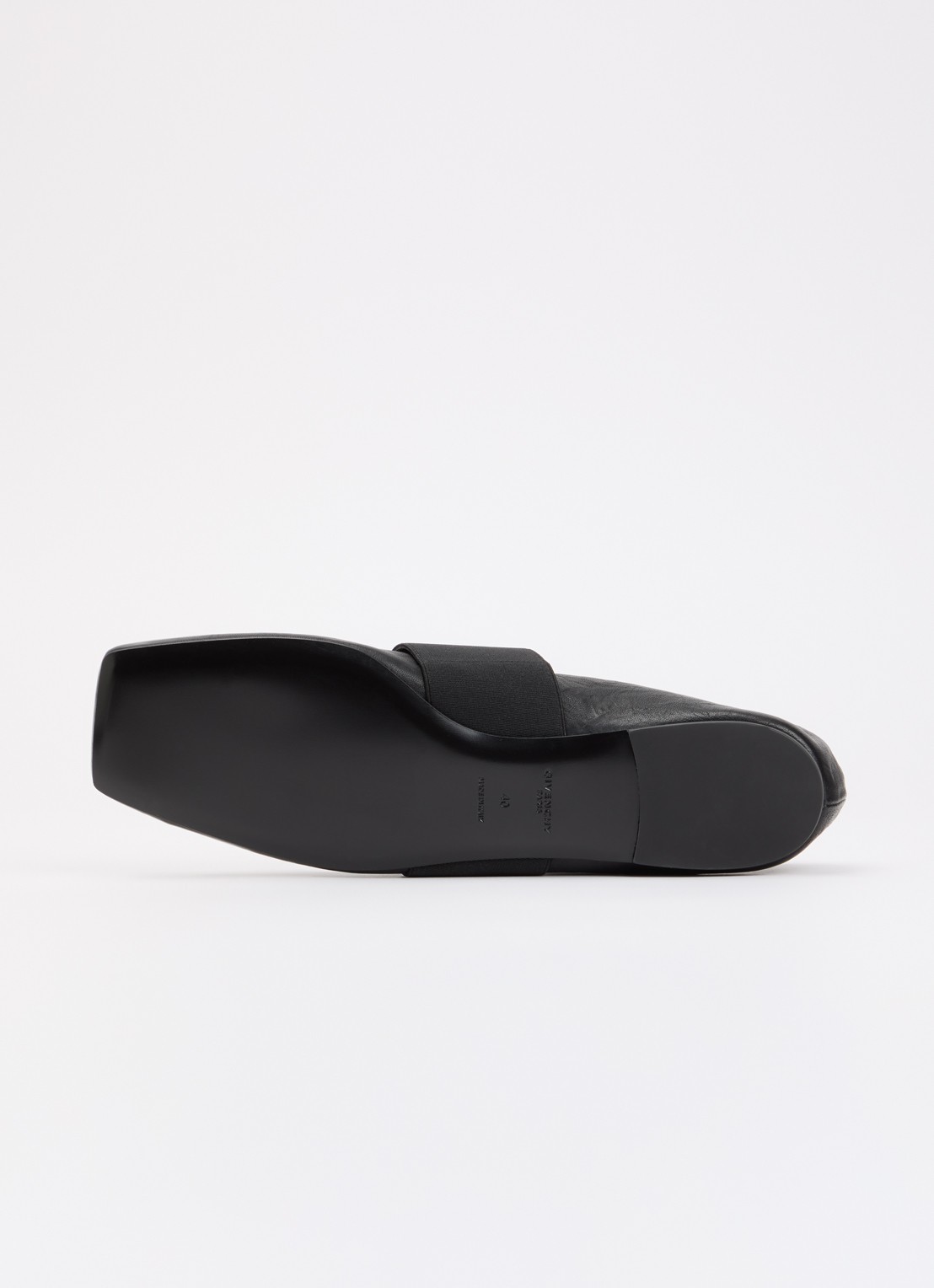 Givenchy Ballerina van lamsleer met logo - detail 6 zwart