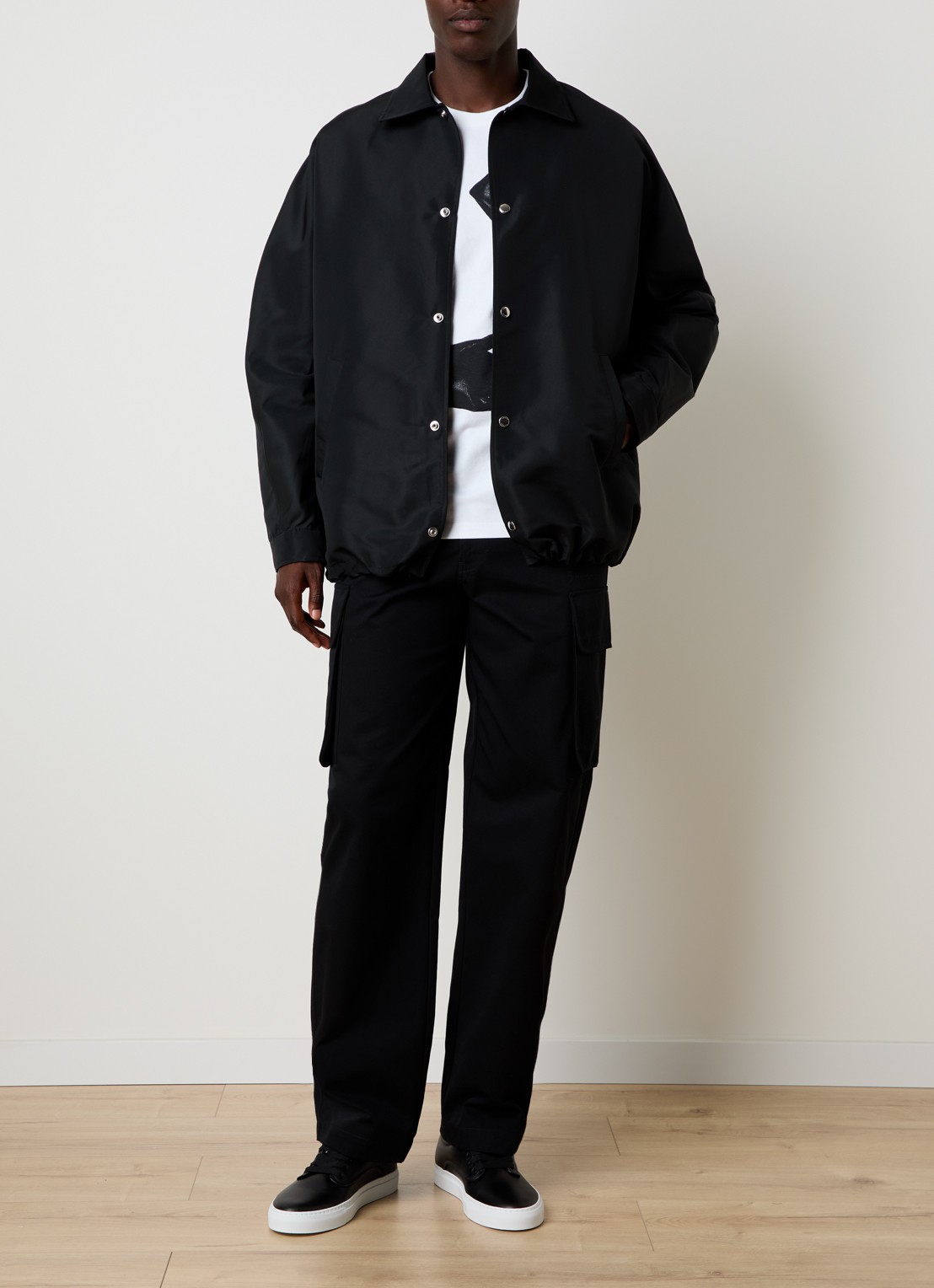 Givenchy Bomberjack met steekzakken - voorkant 2 zwart