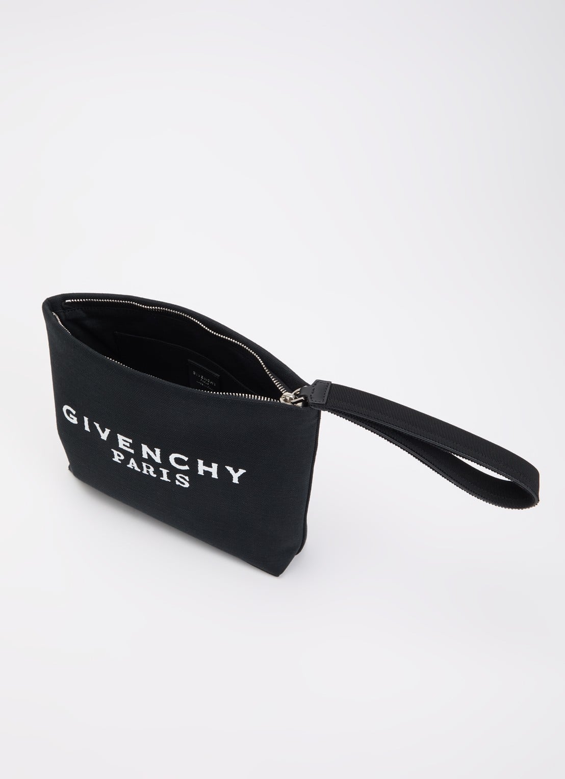 Givenchy Clutch met logo - voorkant 2 zwart