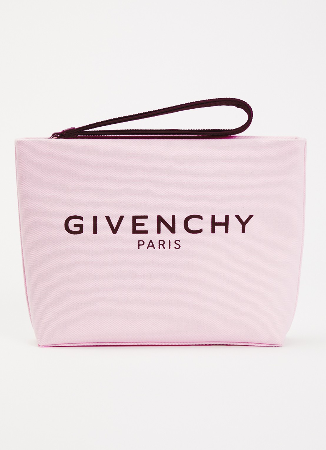 Givenchy Clutch van canvas - voorkant lichtroze
