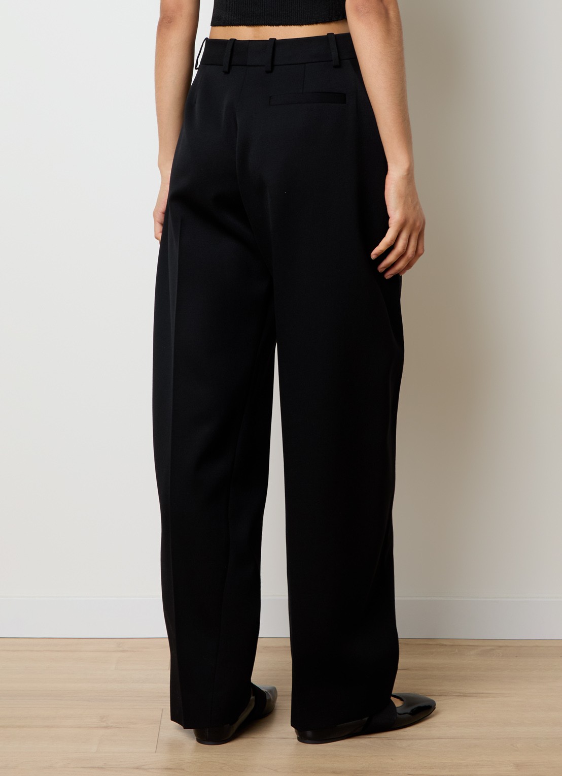 Givenchy Cocoon pantalon van wol - achterkant 3 zwart