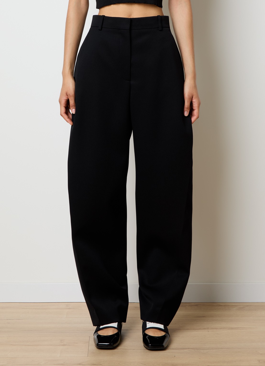 Givenchy Cocoon pantalon van wol - detail zwart