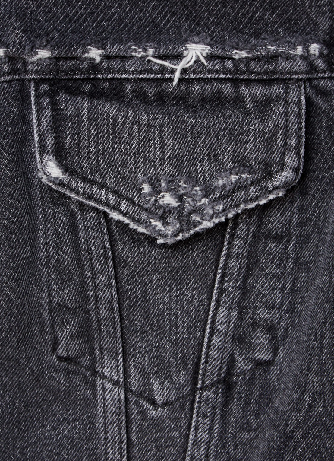 Givenchy Cropped spijkerjas met borstzakken - detail 3 zwart
