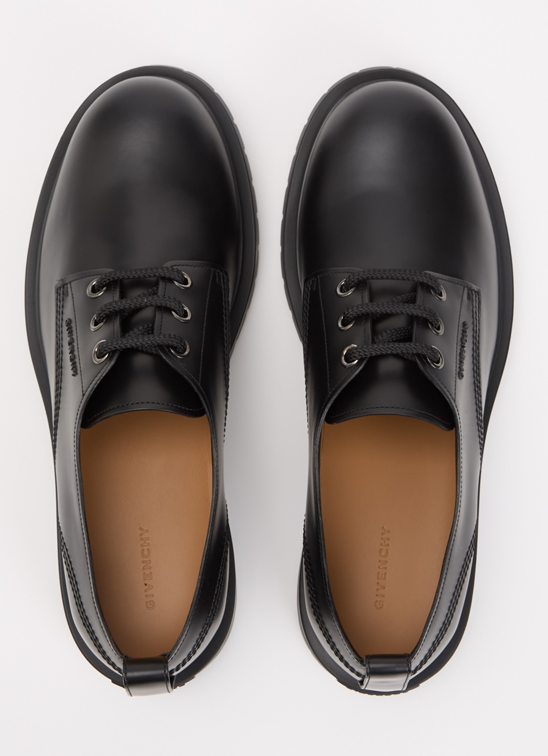 Givenchy Derbie veterschoen met kalfsleren details - detail 4 zwart