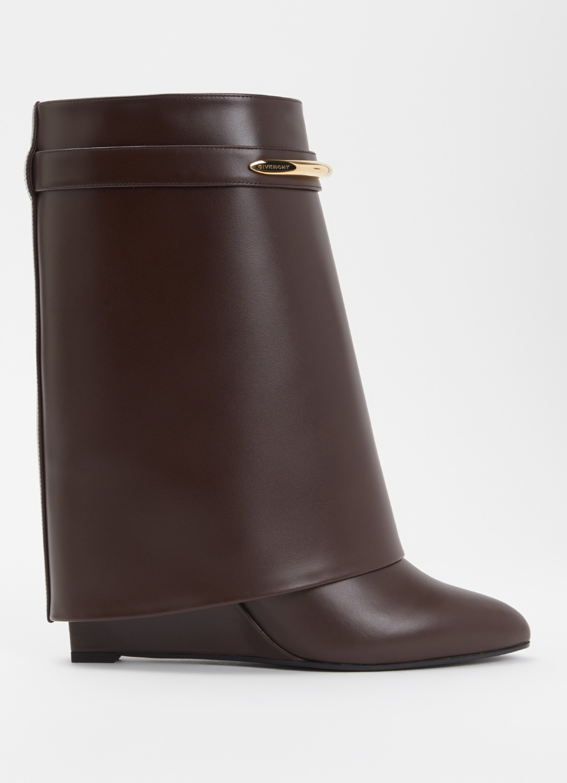 Givenchy Enkellaarsje van kalfsleer - voorkant 4 kastanjebruin
