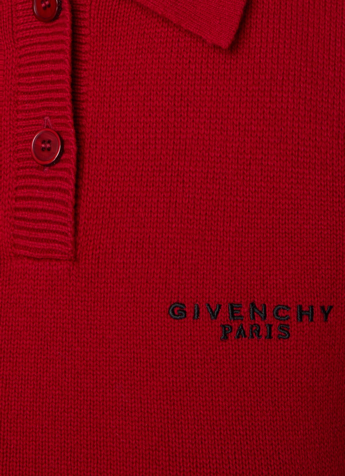 Givenchy Fijngebreide A-lijn mini jurk in kasjmierblend - detail 5 rood